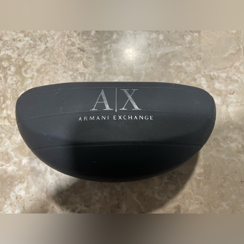 Armani Exchange Black Glasses Case